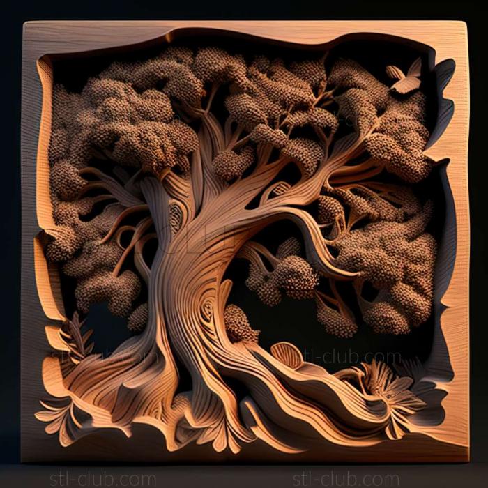 3D model oak (STL)